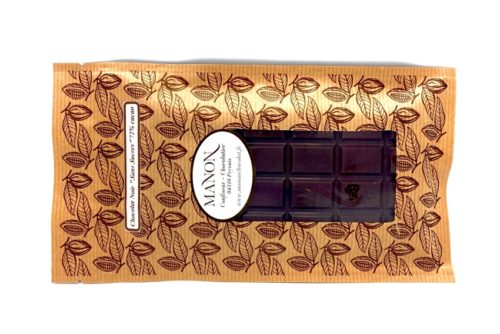 tablette de chocolat noir sans sucre Manon
